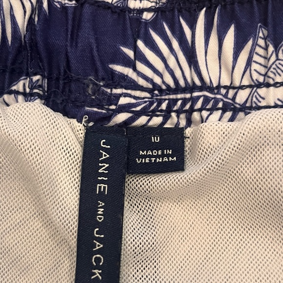 Janie and Jack Navy Floral Swim Trunk - Picture 4 of 4